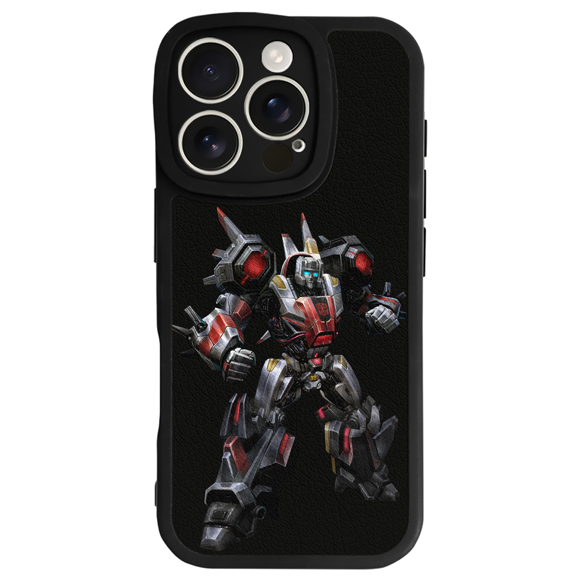 （画像用） Transformers トランスフォーマー 【iPhone 16シリーズ対応】シリコンスマホケース（レザー調） 材質：シリコン